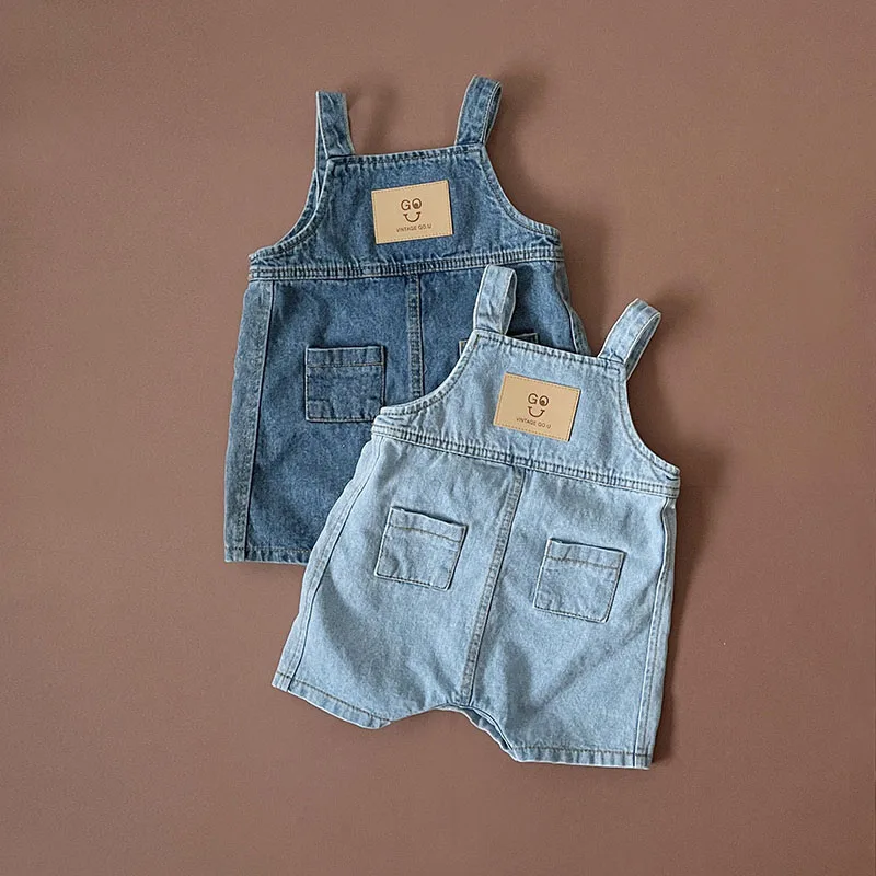 Summer Spring Baby Rompers Baby Overalls Toddler Girls Denim Jumpsuits Denim 0-3Y Baby Clothes