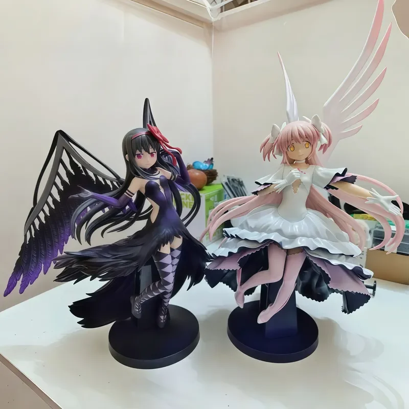 Bandai Namco Puella Magi Madoka Magica Figura de acción - Akemi Homura Muñeca coleccionable para niñas Regalo de cumpleaños Juguete Mercancía