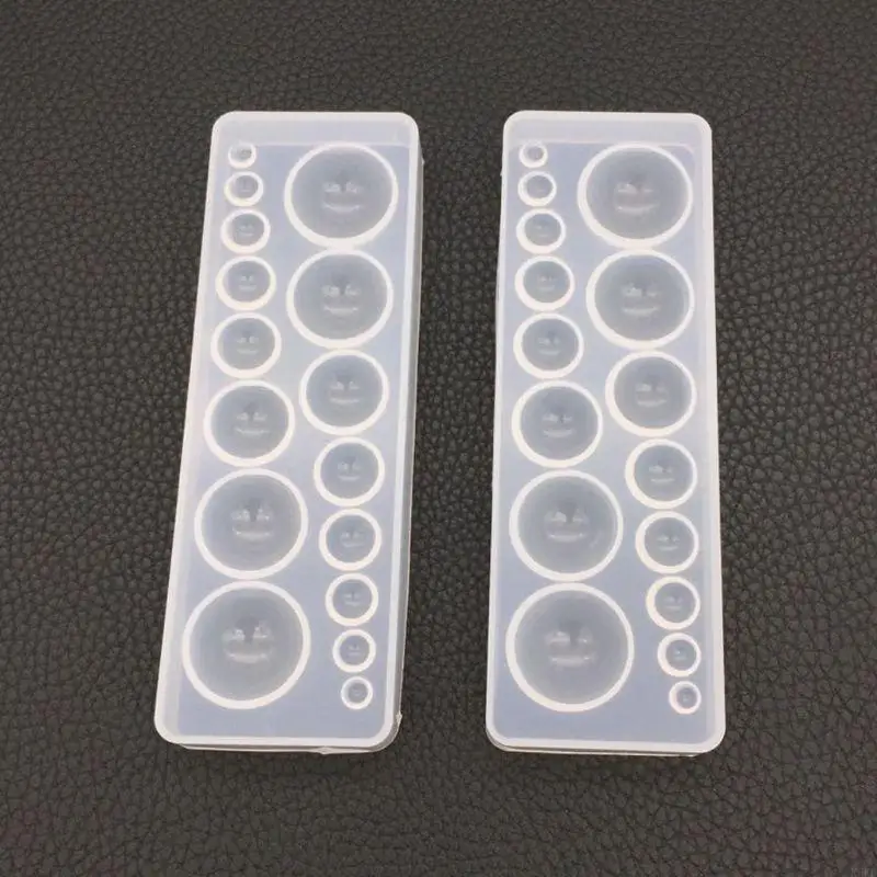 Moldes esfera K3KD Moldura resina silicona Joyería fondant haciendo manualidades redondas bricolaje a mano para a