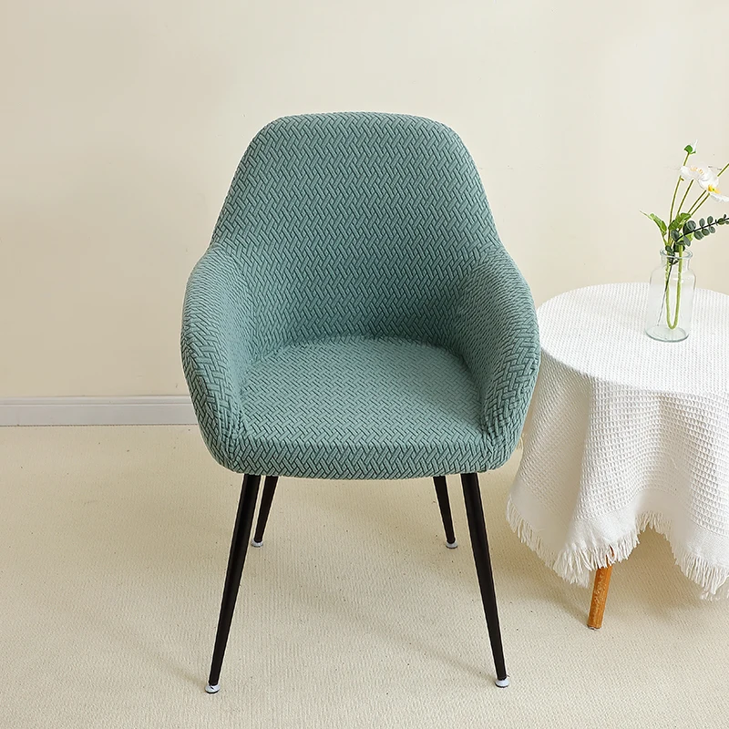 1/2 stücke Jacquard Stuhlhussen Hohe Arm Esszimmer Stuhl Abdeckung Elastische Stuhl Sitz Schonbezug Schutz für Hochzeit Wohnzimmer hause – Detail 15