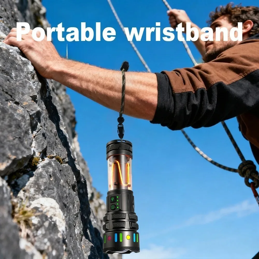Powerful Ultra Bright LED Flashlight Type-C Fast Rechargeable Handheld Work Torch for Daily Outdoor Emergency Lighting view 5