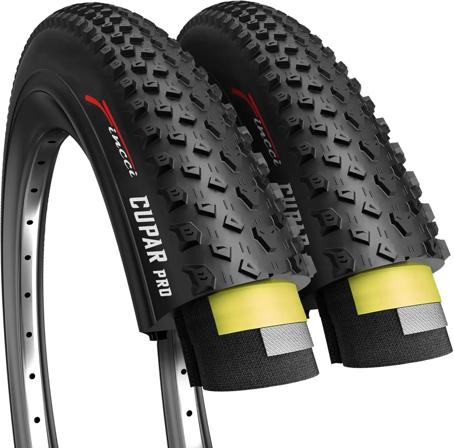 

26 x 2.10 Tire 54-559 ETRTO Foldable 60 TPI XC Cross Country Tires with Nylon Protection for Mountain MTB Hybrid Bike Bicycle