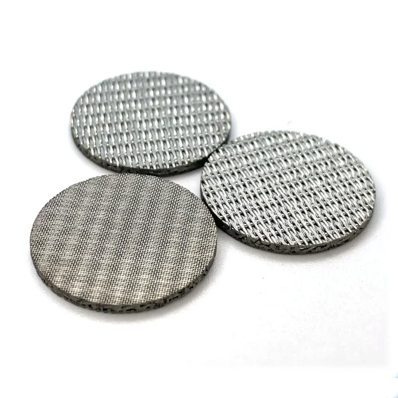 5pcs 316 round stainless steel sintered filter, explosion-proof filter, high-precision filter