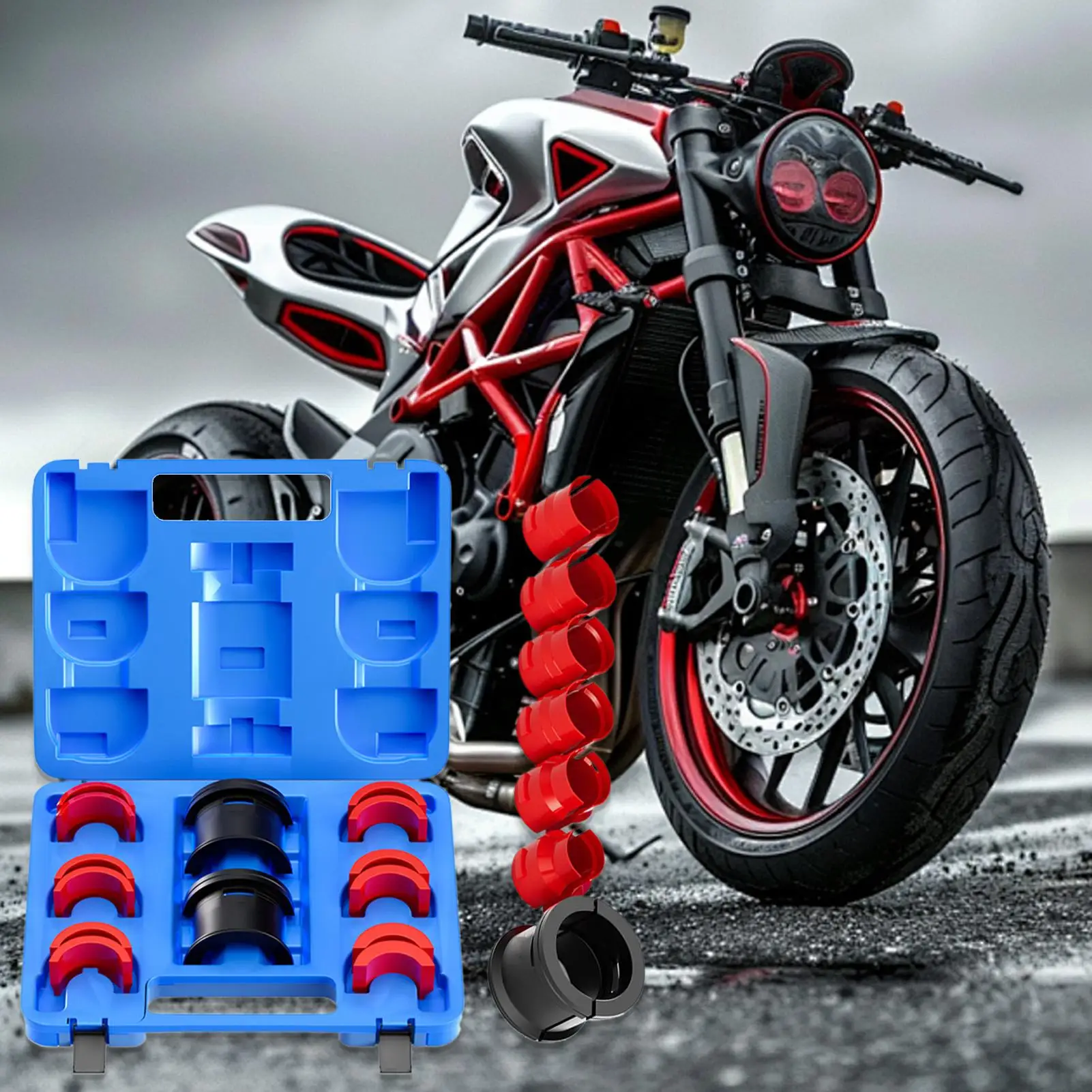 

Комплект драйверов уплотнений, набор амортизаторов для мотоцикла, точный амортизатор, оборудование для установки сальника для мотоцикла, мотоцикла