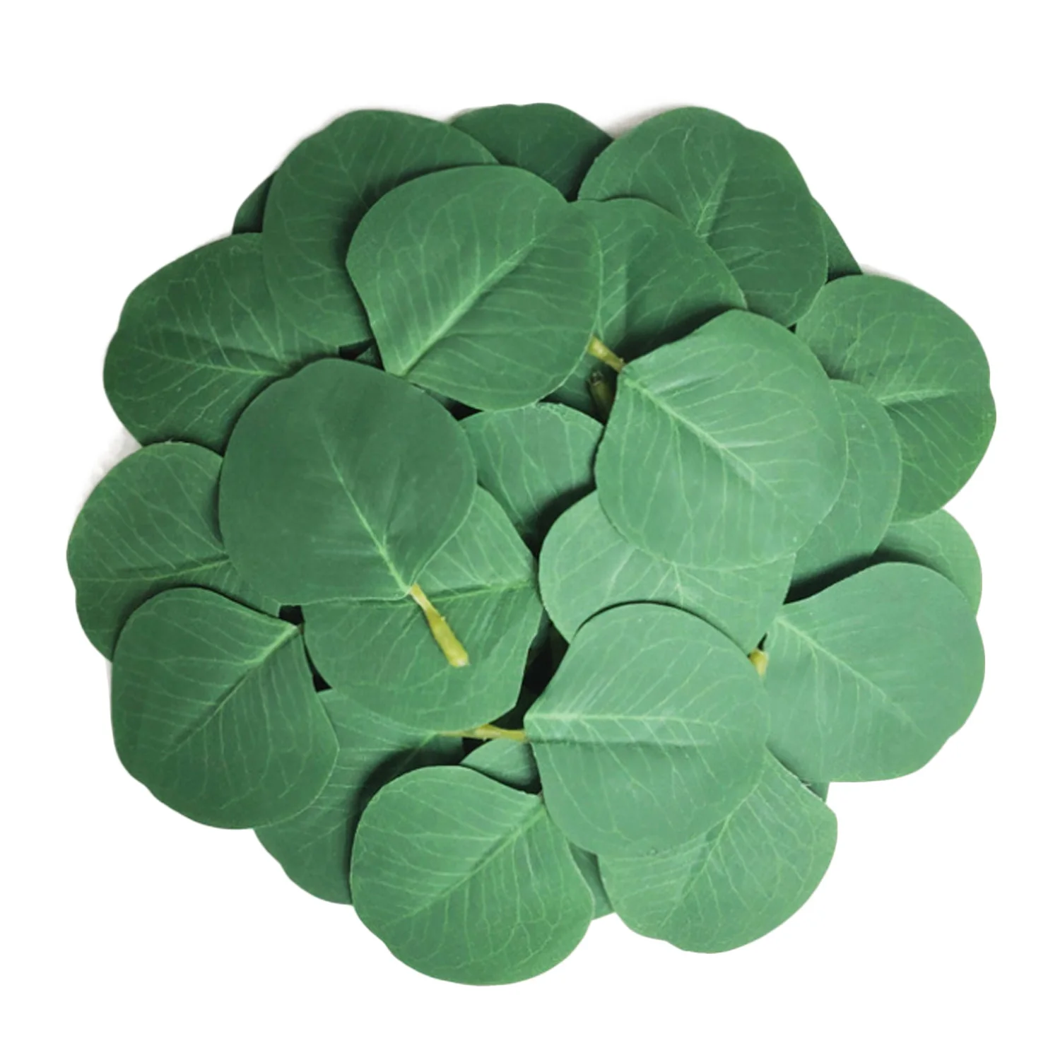 

100pcs Artificial Eucalyptus Leaves Bulk Fake Green Leaves for DIY Wreath Garland Wedding Home Party Decorations