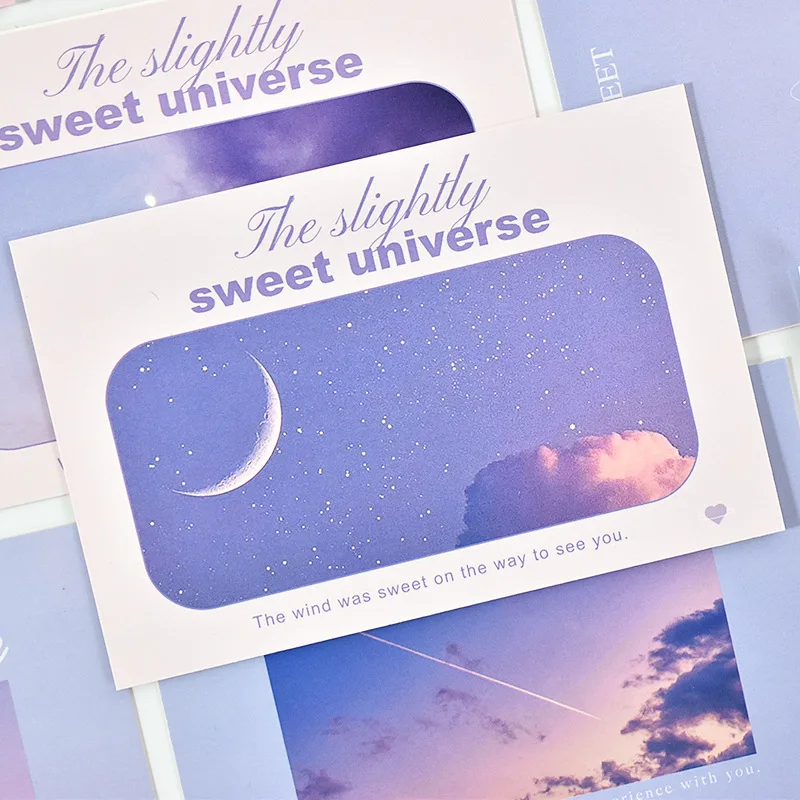 30 Pcs/Set Postcard Weitian Universe Postcard Creative Text Landscape Congratulations Card Postcard