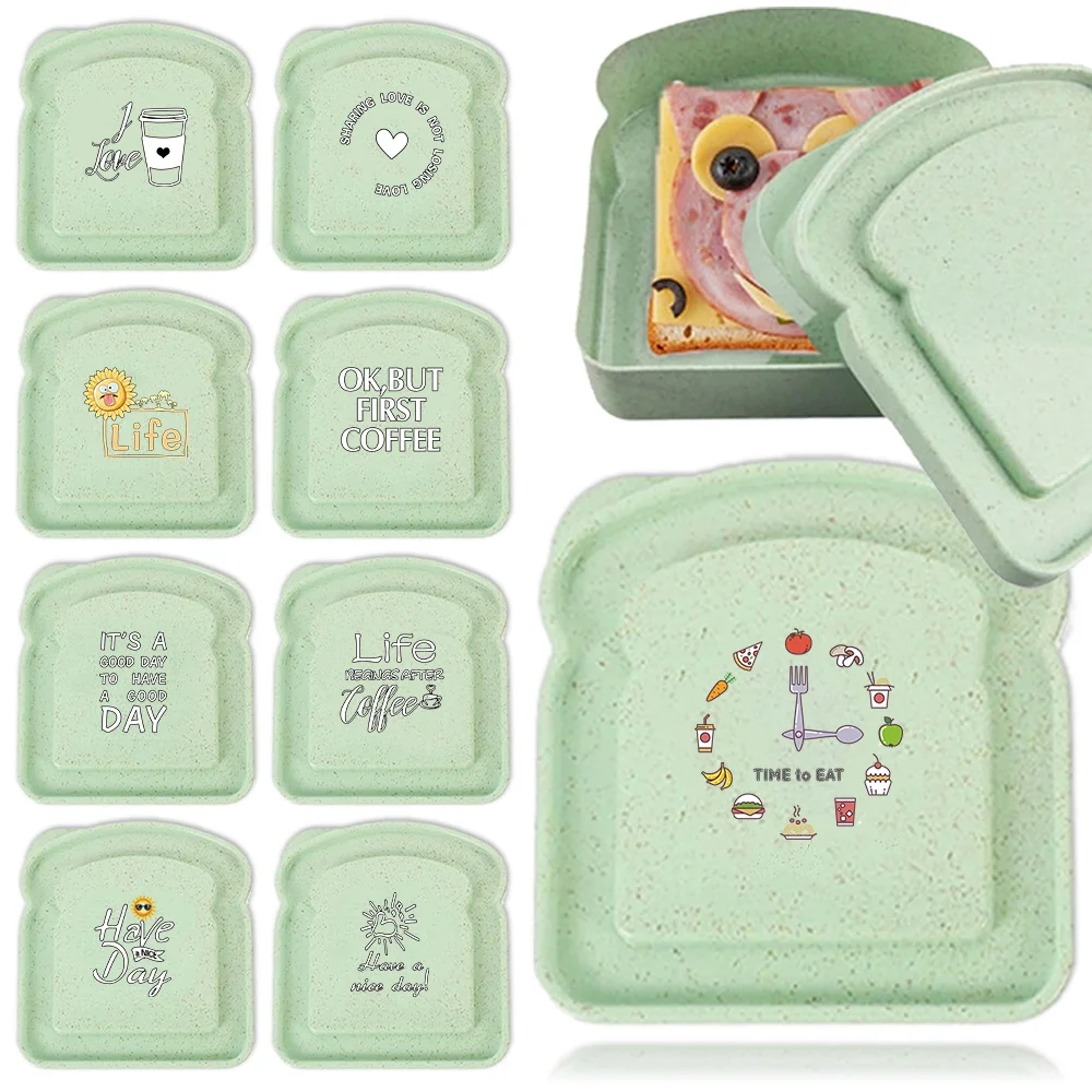 Multi‑Purpose Toast Lunch Bento Box with Sealing Lid Microwave Safe Reusable Keeper for Office School Camping Christmas Gift