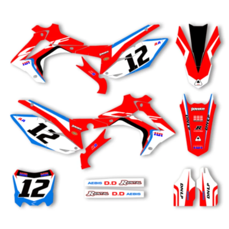 

DSMTECH New Style DECALS STICKERS GRAPHICS For Honda CRF250R CRF250 14-17 CRF450R CRF450 2013-2016 Decals Stickers 003