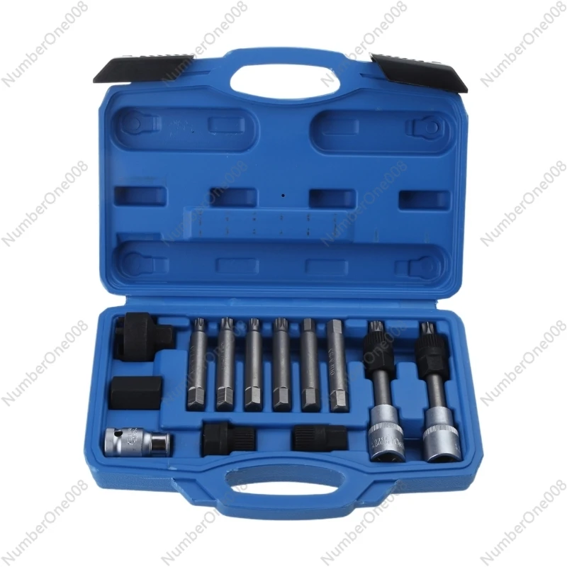 

13pcs Alternator Pulley Service Tool with Storgae Box for Auto Vehicle for Car Professional Tool