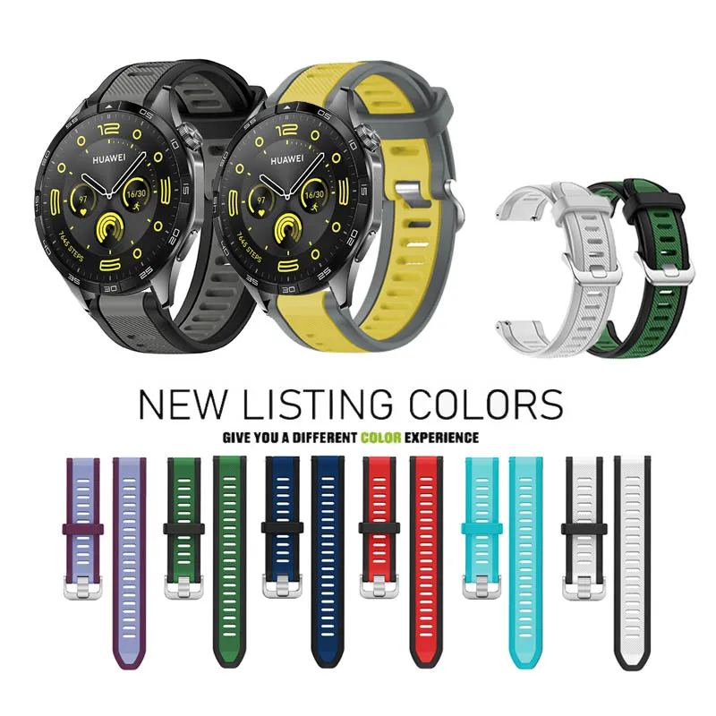 

20/22mm Quick Release Sports Silicone Strap For Huawei Watch GT6 GT-6-5-4-3-2-2e / GT6 Pro 46mm/GT3 SE