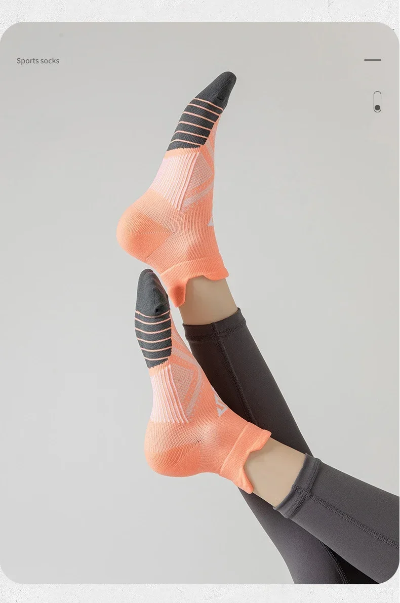 4 paare/los Frau männer Socken Kompression Atmungs Basketball Sport Radfahren Laufen Handtuch Socken Hohe Elastische Rohr Socken – Detail 16