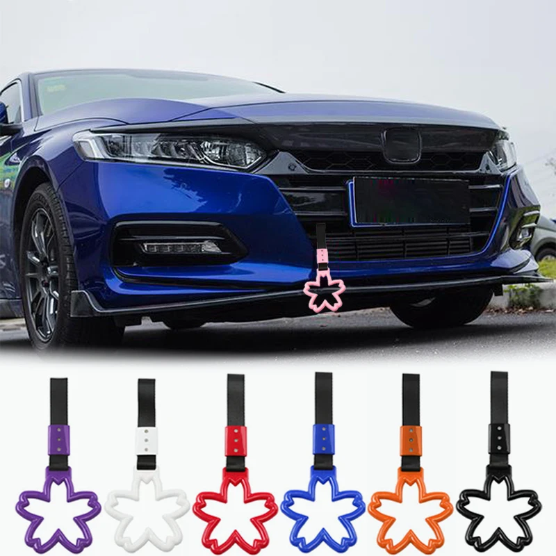 1Pcs Blumen Styling Drift Charm Strap Drift Auto Warnung Ring Auto Strap Auto Hinten Stoßstange Liefert Dekoration