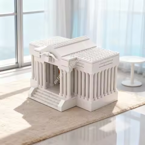 746pcs MOC Taurus Temple Saint Seiya Architecture Model Building Blocks Christmas Gifts Construction DIY Creative Toys Idea