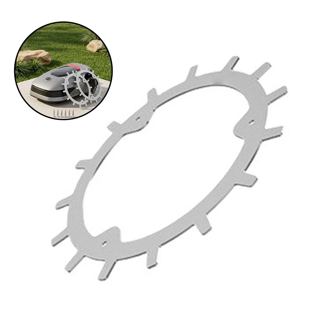 Robotic LawnMower Wheel Treads For Dreame A1A1 Pro For Mova 600 ViAX 250300 Anti-Slip Steel Traction Kit 2PCS 210mm