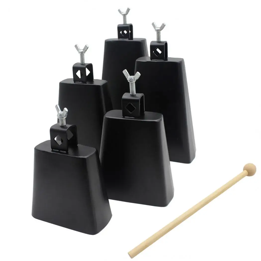 4 / 5 / 6 / 7 / 8 Inch Cowbell Metal Iron Noise Makers Cowbells Jazz Drum Percussion Instruments Accessories