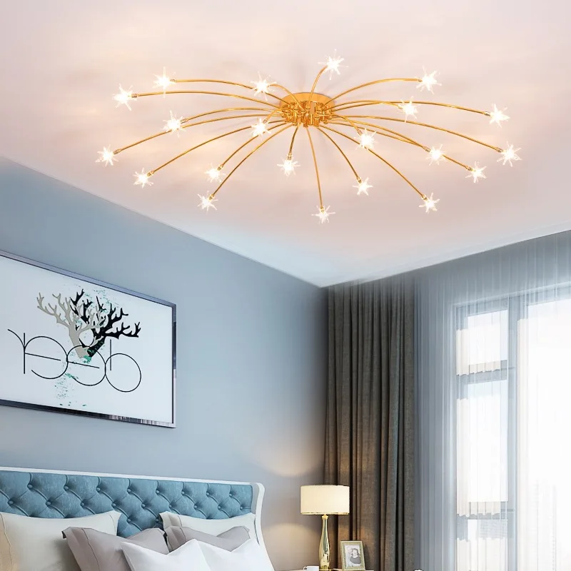 Modern Chandeliers For Living Room Led Lamp Nordic Design Ceiling Light Bedroom Kitchen Foyer Decor Home Lighting Lustre Fixture