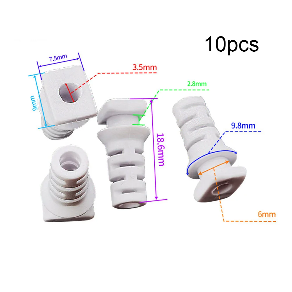 10 Pack Rubber Cable Gland Connector Strain Relief Cord Sleeve For Power Tools Electric Drill 3.5mm 4mm 5mm