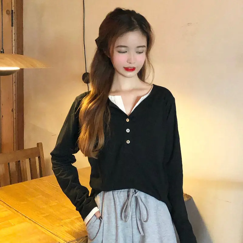 Sweatshirts Woman Clothes Art Spliced Brown Yellow Pocket-Designed Gentle Girl Cerulean Green Lace Young Ruffled Grey Fiber