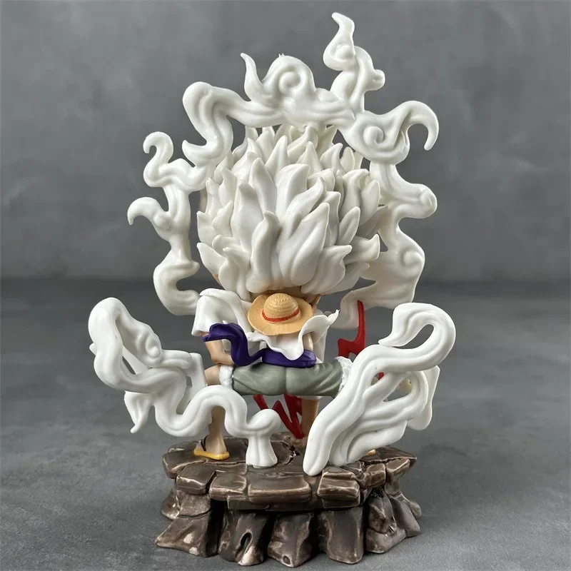 Figurine de Dessin Animé One Piece, Modèle Intérieur a Luffy, Fruit Awakening, Gastronomie, Modèle de Posture, Ornement, Décorations de Bureau, Jouet, 15.5cm