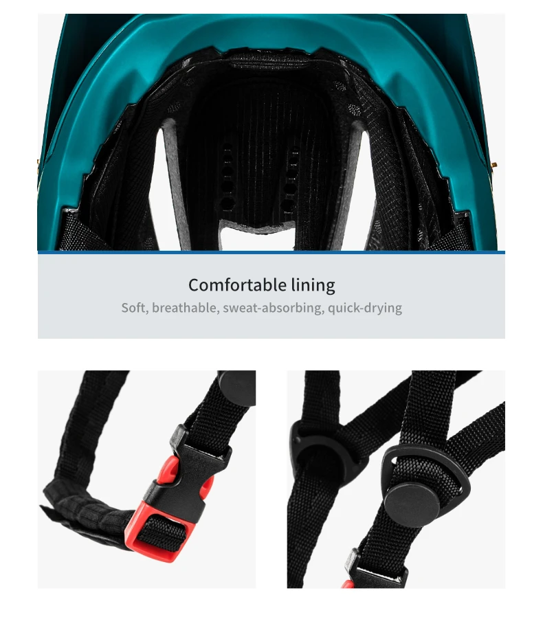 BATFOX Fahrradhelme, stoßfest, verstellbar, atmungsaktiv, für Rennrad, MTB, Fahrradhelm, für Herren und Damen, Casco Ciclismo, Sicherheits-Fahrradausrüstung – Detail 10