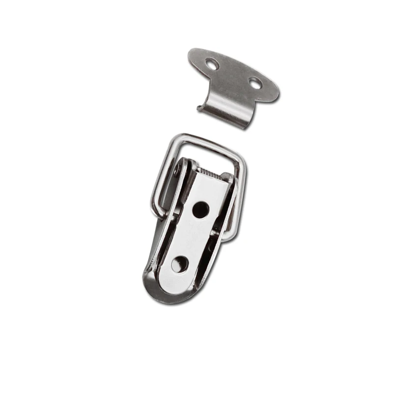 Toggle Hasp Latch Stainless Steel Buckle Lock 107 Iron Spring Duckbill Lock Wooden Box Bag Buckle Industrial Equipment Buckle