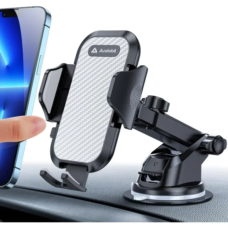 Andobil Mobile Phone Holder Car [2024 Latest Suction Cup] 3 in 1 Suction Cup&Ventilation Holder Universal Car Mount Accessories