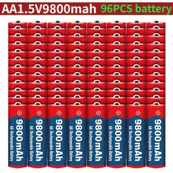 AA battery New 2025New High Quality 1.5V 9800mAh Rechargeable AA Battery for Computer Clock Radio Video Games Digital Camera