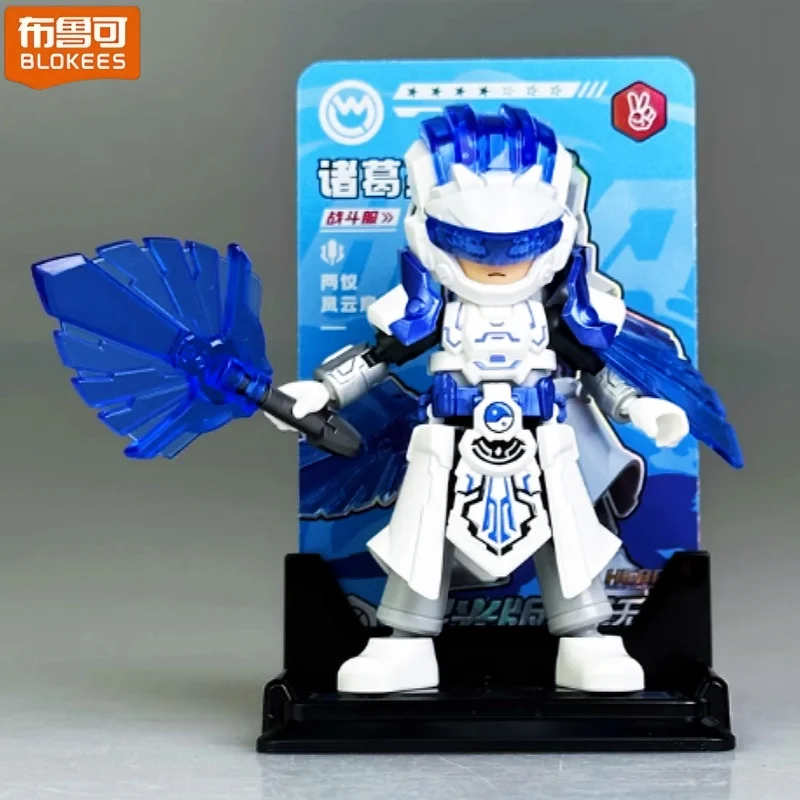 بلوك الربط اللبنات لانهائي بطل 7 طبعة الكرتون دفعة تجميعها عمل لعبة سطح المكتب حلية جمع هدية