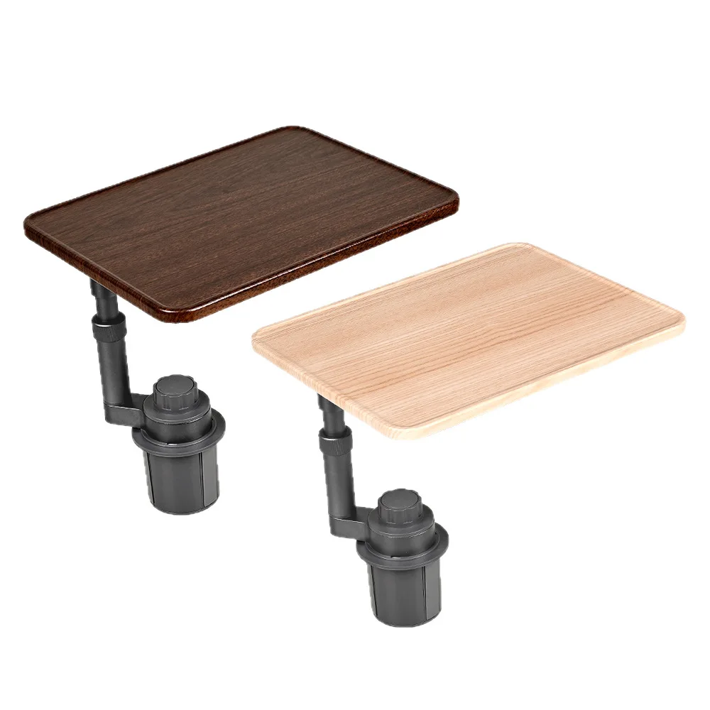Suitable for Tesla car telescopic suspension small table board computer table dinner plate multi-function rotating lifting