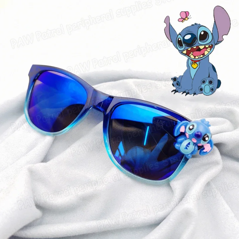 

New Disney Lilo & Stitch Sunglasses Outdoor Sports Boys Girls UV-Proof Sun Protection Stitch Summer Glasses Kids Birthday Gifts