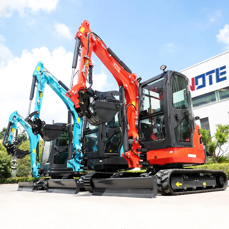 CE Excavator Mini China Crawler Excavator 3.5 Ton Handsome Appearance Long Boom Mini Digger Logo Customizable