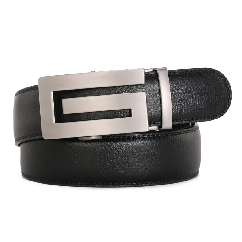 Men's Belt Automatic Buckle Fashionable Male Business Luxury Brand Leather Belt For Men Youth