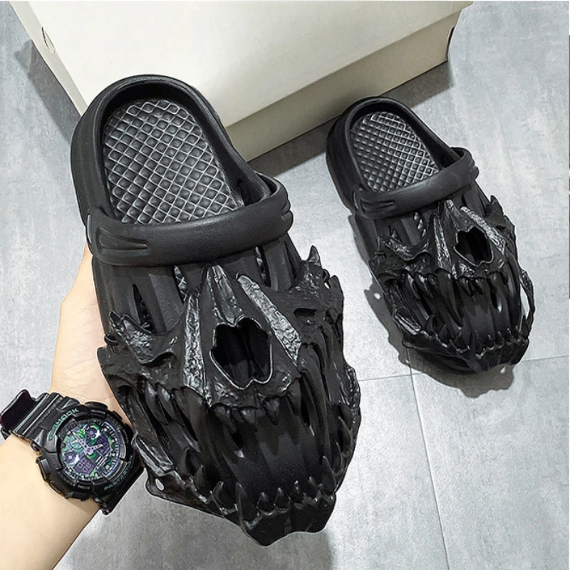 Men Sandals Creative Monsters Slippers Light EVA Men Casual Shoes Novelty Outdoor Clogs Beach Sandal Non-slip Indoor Home Slides