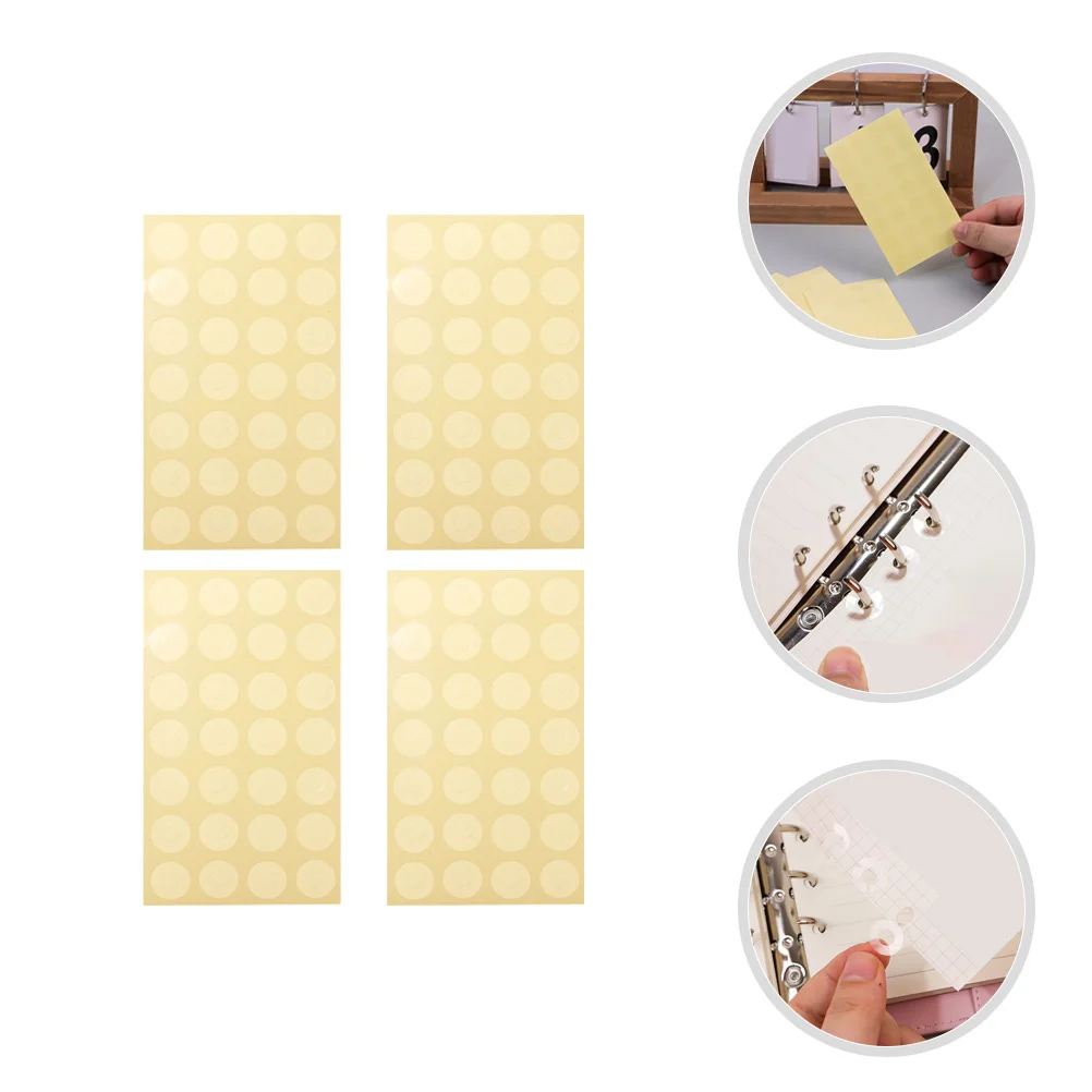 

12 Sheets Punch Reinforcement Stickers Decorative Loose-Leaf Paper Hole Protectors For Binder Planner Baby Book Recipe Diy Paper