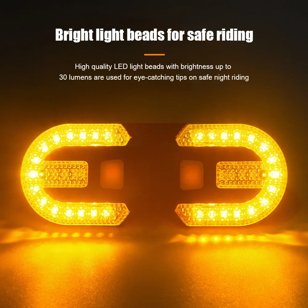 Bicycle Tail Light High Brightness Road Bicycle Light Wireless Remote Control Turn Signal Mountain Bike Usb Rear Tail Light