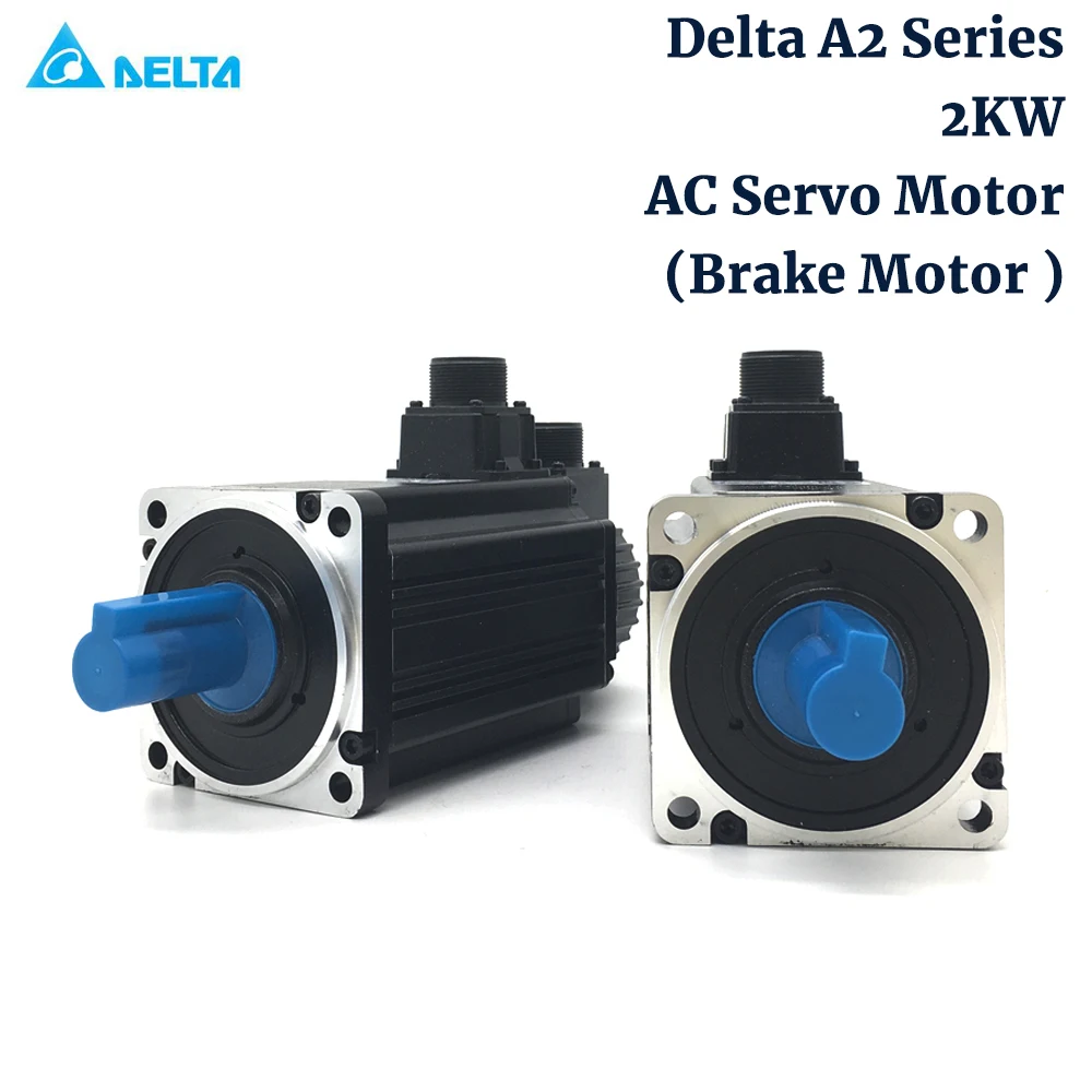 

2KW Delta A2 Series AC Servo Motor ECMA-E11820RS ECMA-E11820SS Brake Motor 130mm/180mm Flange 9.55N.m Medium Inertia