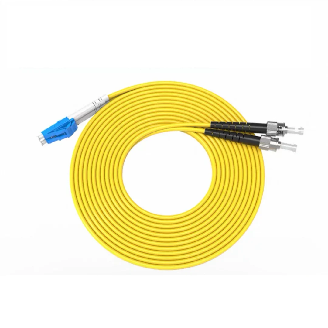 الألياف patchcord LC-ST SM دوبلكس المفردة 10 متر 20 متر 30 متر 50 متر 100 متر ST-LC 3 مللي متر 2 مللي متر كابل الألياف البصرية الطائر FTTHELINK