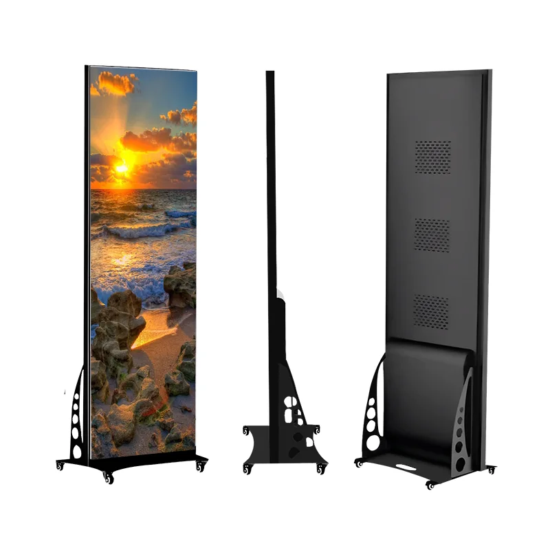 UHLED 1080P Indoor P2.5 Led Display Screen High Brightness Led Poster Display Led Smart Standing Screen