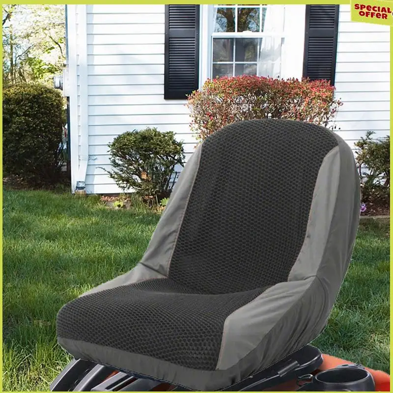 A34r universal cortador de grama tractor assentos capa acolchoada conforto almofada armazenamento bolsa cortador de grama peças reposição acessórios