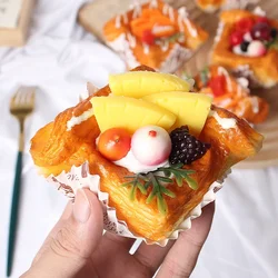 Artificial Cupcake Fruit Cake Dessert Model Simulation Bread Scale Simulation Table Display Photo Props Home Decor Decoration