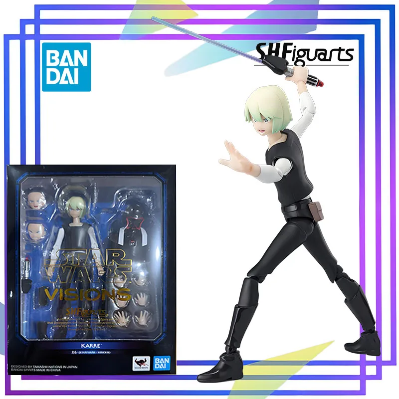 سلسلة بانداي الأصلية S.H.Figuarts 《حرب النجوم: رؤى - Am & Kare》 نموذج تجميع شخصيات الرسوم المتحركة نموذج قابل للجمع
