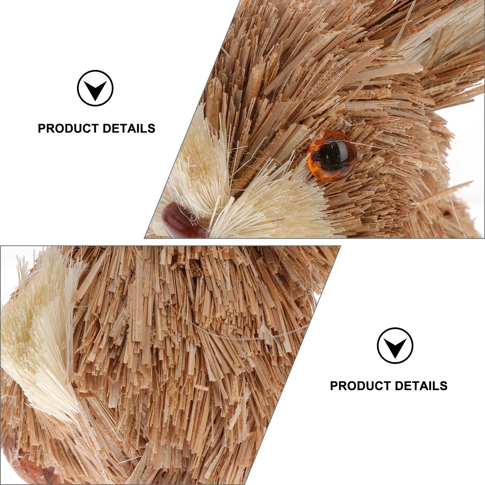 

Straw Rabbit Ornament Lightweight Compact Natural Eco Friendly Decor Bedroom Living Room Dinning Handmade Woven Animal Figurine