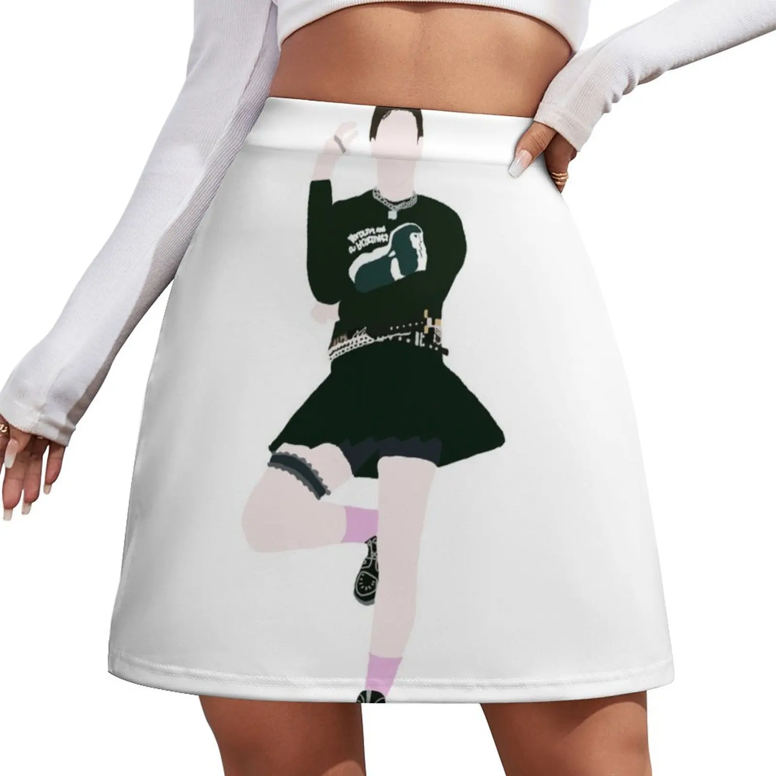 

YUNGBLUD drawing Mini Skirt japanese kawaii clothes Short skirts korean style clothes women 2026