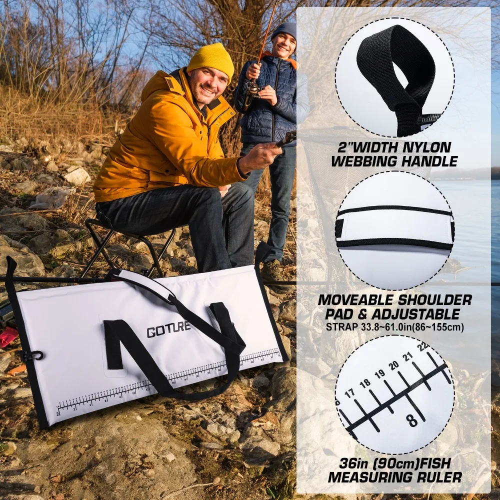 Goture Bolsa nevera de pesca impermeable con aislamiento EVA - imagen 2