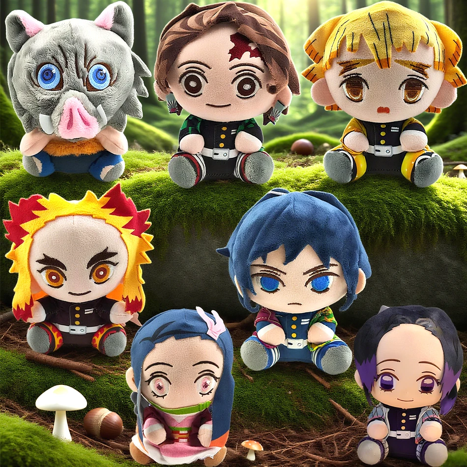 

Demon Slayer Plush Toys Аниме Kamado Tanjirou Hashibira Inosuke Tomioka Giyuu Rengoku Kyoujurou Kochou Shinobu Agatsuma Zenitsu