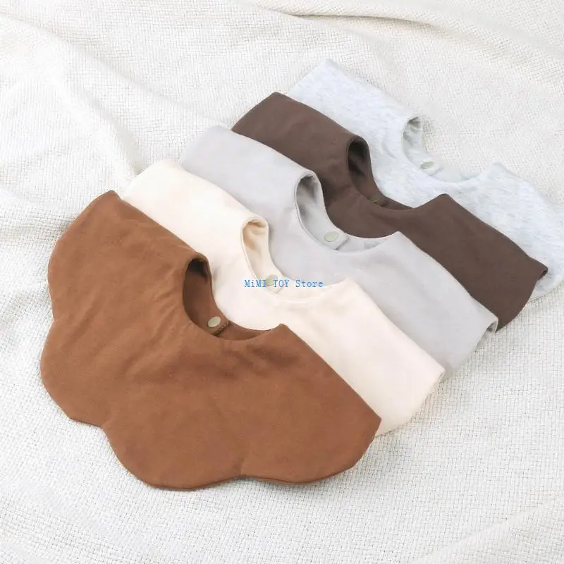 

24BE Baby Feeding Drool Bib Infant Cotton Saliva Towel Bandana Burp Cloth for Newborn