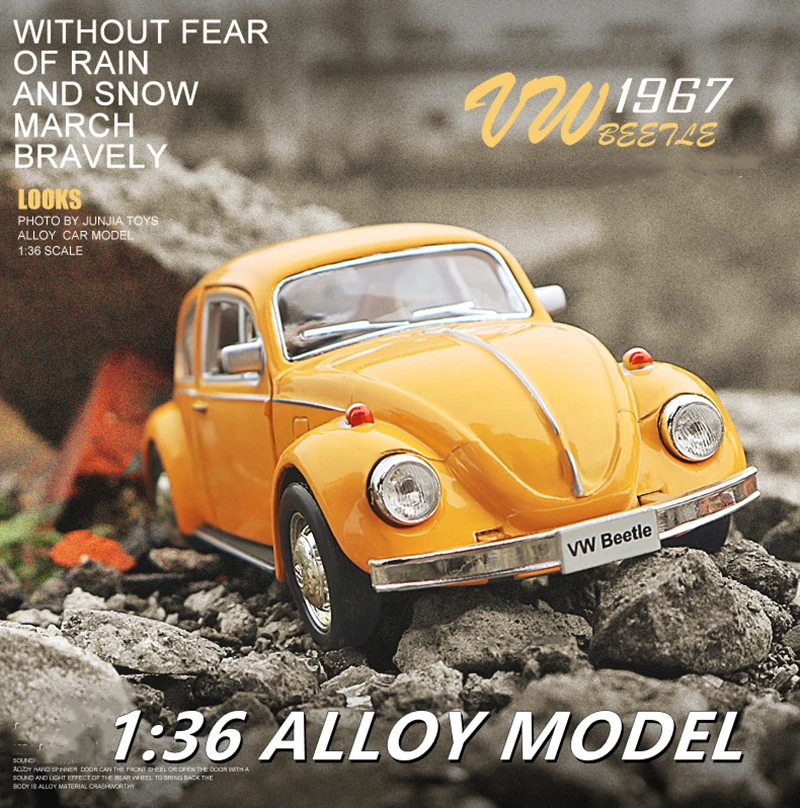 1/36 Mini Car 1967 Beatle Classic Alloy Car Model Diecasts Metal Toy Car Model Simulation Miniature Scale Collection