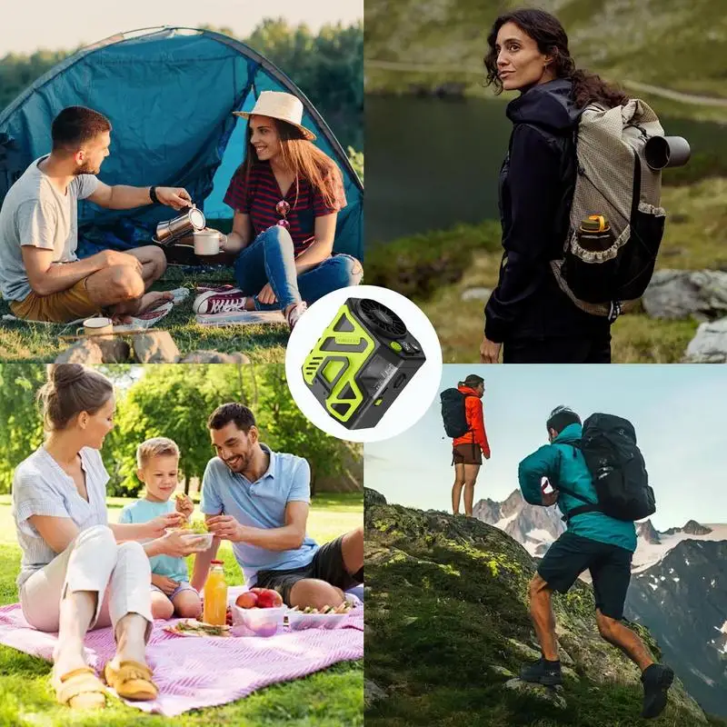 Hängende Hals Taille Fan Hände frei tragbare Fans Sommer Schreibtisch Fan tragbare Taille Clip Fan 6000mah für Outdoor-Camping Reisen