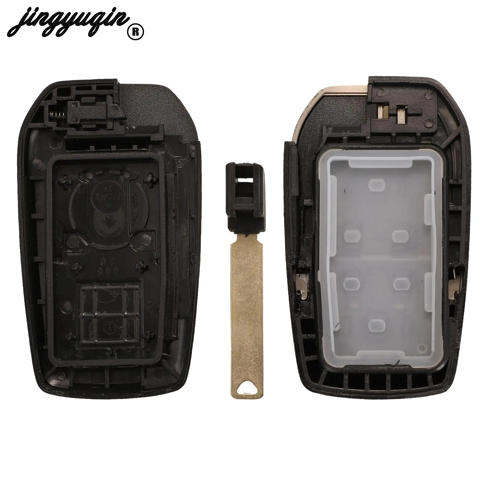 Jingyuqin 5/6 Bottoni Flip Chiave A Distanza Dell'automobile Borsette Fob Della Copertura Della Cassa Per Toyota Vellfire Alphard Sostituzione Con Lama Uncut