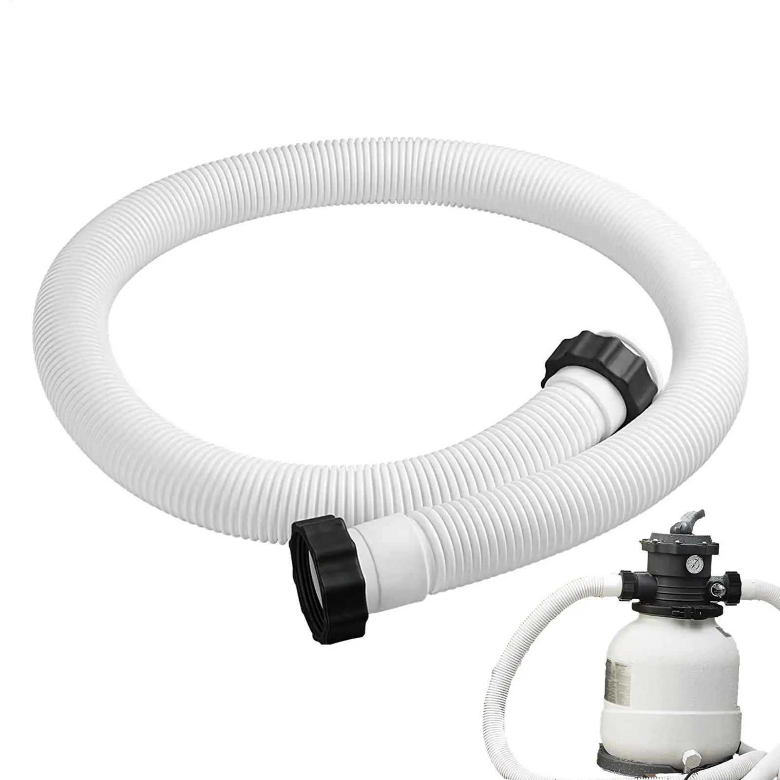 

Pool Pump Hose Filter Pump Hose Pool Pump Replacement Hose For 1.5in Diameter Replacement Pool Hose For Ground Pools White